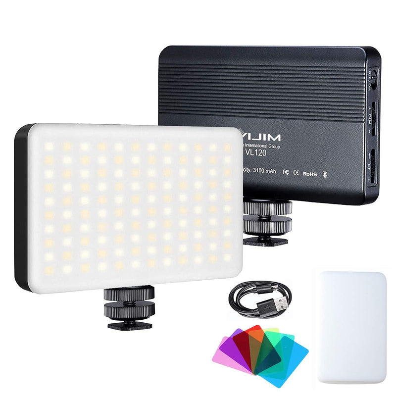 Laptop Light for Video Conference, LED Video Light Portable Camera Light Panel Dimmable 3200K-6500K Bi-Color CRI 95+ 3100mAh Rechargeable Lighting Lamp for YouTube Studio Portraits