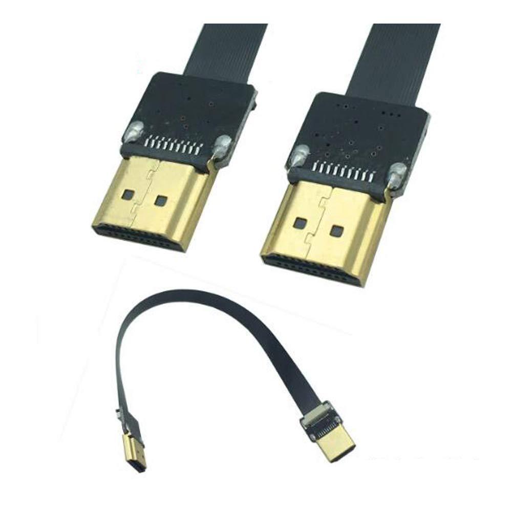 Kework 20cm FPV HDMI Cable, HDMI Slim Flat Cable, HDMI Type A Male to HDMI Type A Male FPV Cord for RED BMCC FS7 C300 (HDMI A-A) HDMI A-A