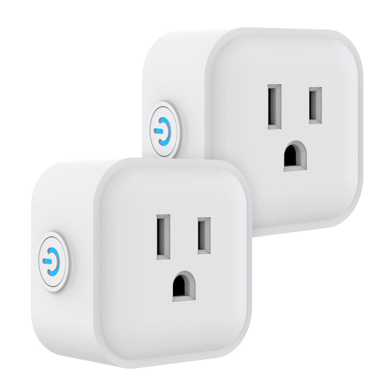 UltraPro Smart Plug WiFi Outlet Works With Alexa, Echo & Google Home, No Hub Required, App Controlled, ETL Certified 2 pack, 51410 2 Pack | Smart Plug