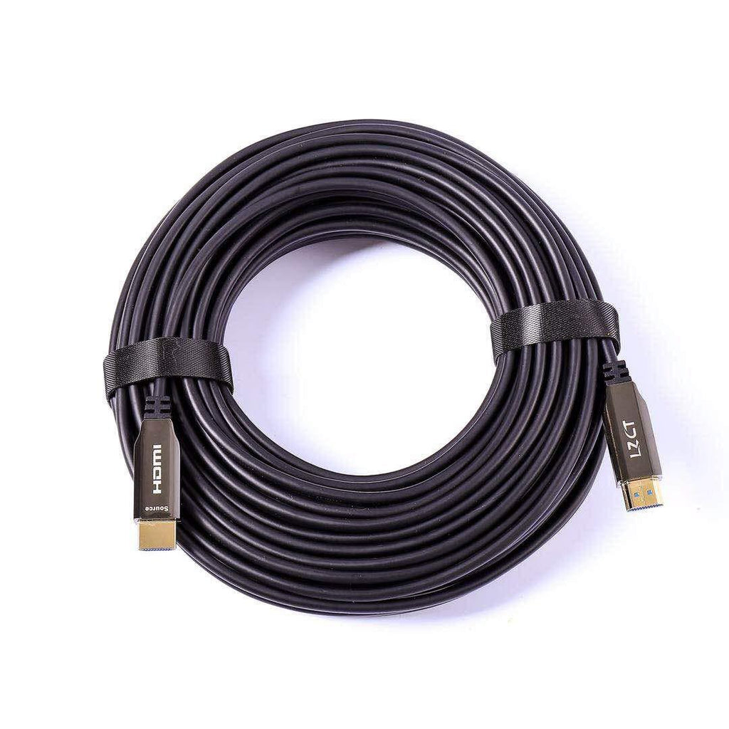 Fiber Optic 50ft HDMI Cable 4K - 50 Foot HDMI 2.2 Cable with 18Gbps and 4K@60hz/144hz 1440p HDR10, HDCP2.2, 4:4:4, 3D, DB Vision, e-ARC for Blue-Ray Apple, Sony TV, PS4, Xbox (50 feet) 50ft Optical Fiber Cable
