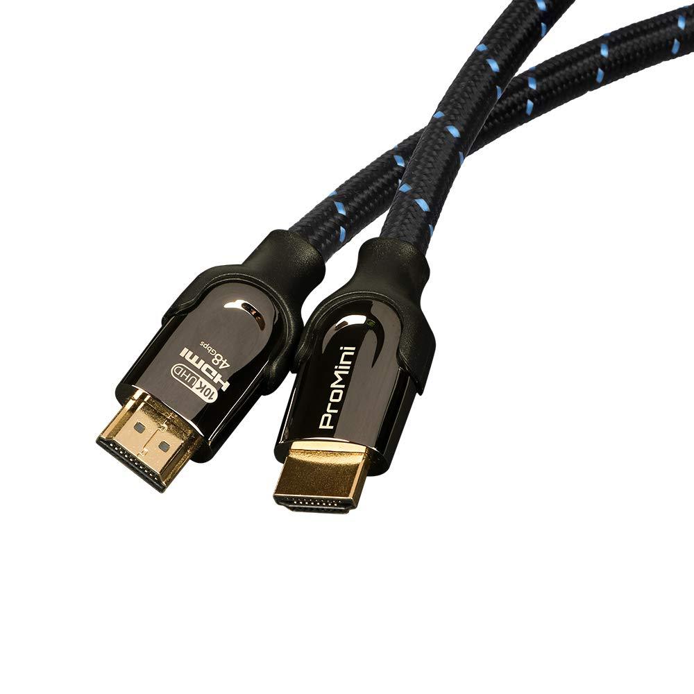 ProMini Ultra High Speed HDMI 2.1 Cable 10K,8K 60Hz, 4K 120Hz, Compatible with Apple TV,Xbox PS4 PS5 Apple TV Roku Fire TV Switch Vizio Sony LG Samsung(1.2m/4ft)
