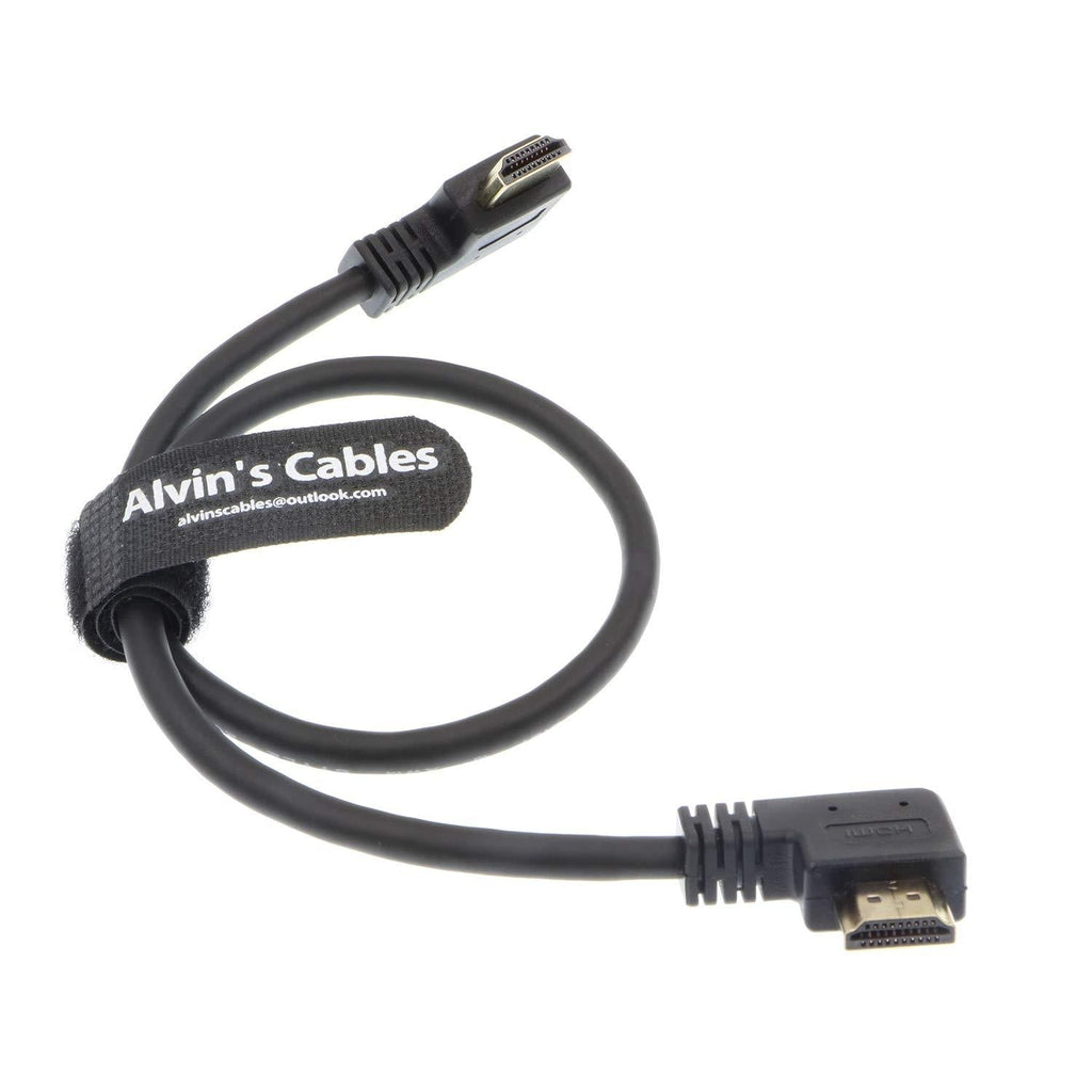 Alvin's Cables Z Cam E2 L Shape 4K 60P HDMI Cable for Atomos Shinobi Ninja V Monitor and Portkeys BM5 Right Angle to Right Angle High Speed HDMI Cord 45CM Right Angle to Right Angle Upgrade 17.7 inches