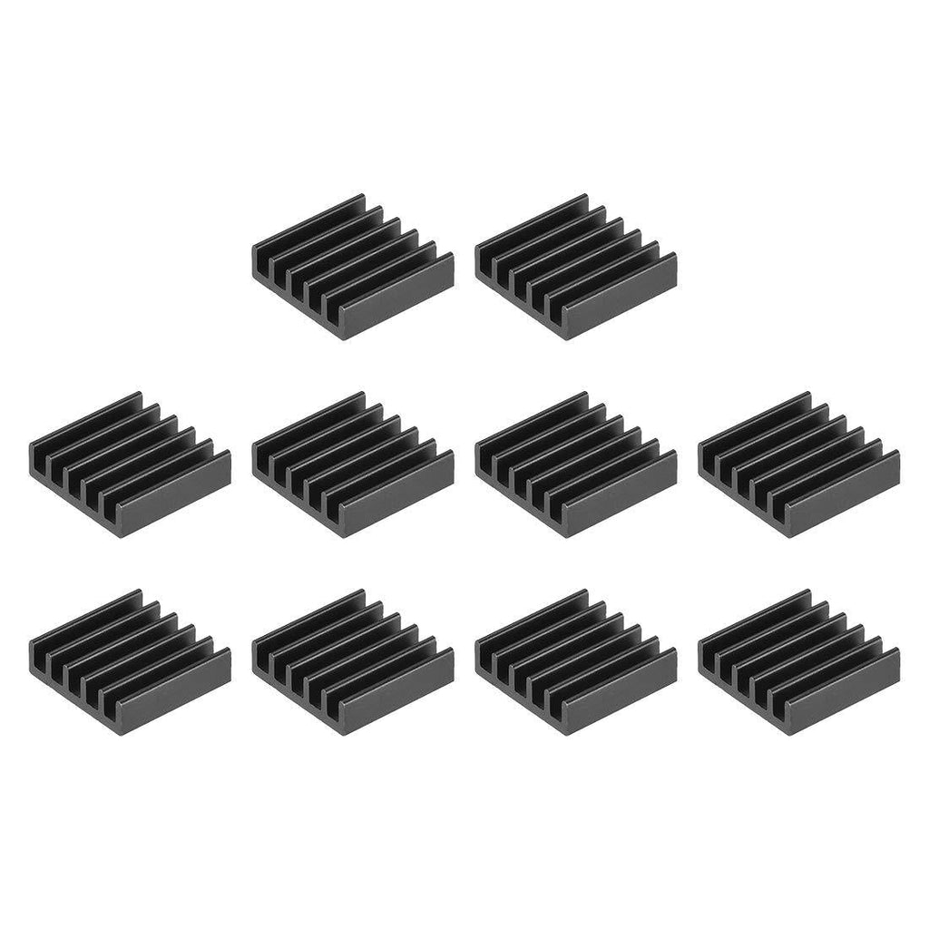 uxcell Electronics Cooler Heatsink for MOS GPU IC Chip Black 14 x 14 x 4 mm 10pcs 14x14x4mm