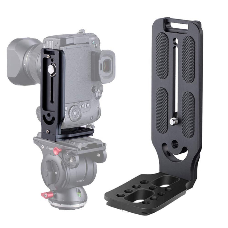 DSLR Camera L Bracket Vertical Horizontal Switching Tripod Head Quick Release Plate Arca Swiss Compatible with Digital DSLR Camera Stabilizer Tripod Monopod Canon Nikon Sony DJI Osmo Ronin Zhiyun L bracket for DSLR