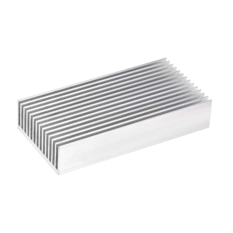uxcell Electronics Cooler Heatsink for MOS GPU IC Chip Silver 100 x 50 x 20 mm 100x50x20mm