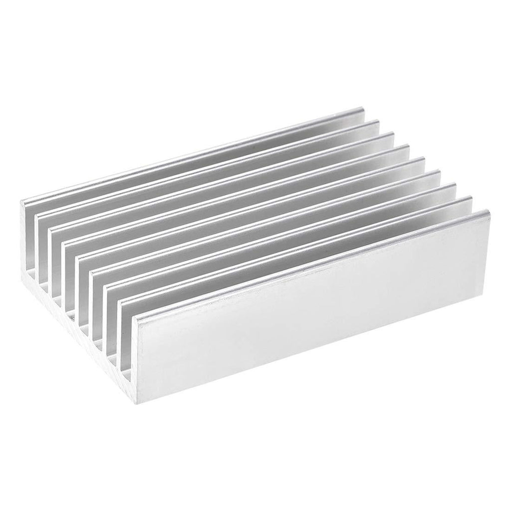 uxcell Electronics Cooler Heatsink for MOS GPU IC Chip Silver 100 x 60 x 25 mm 100x60x25mm