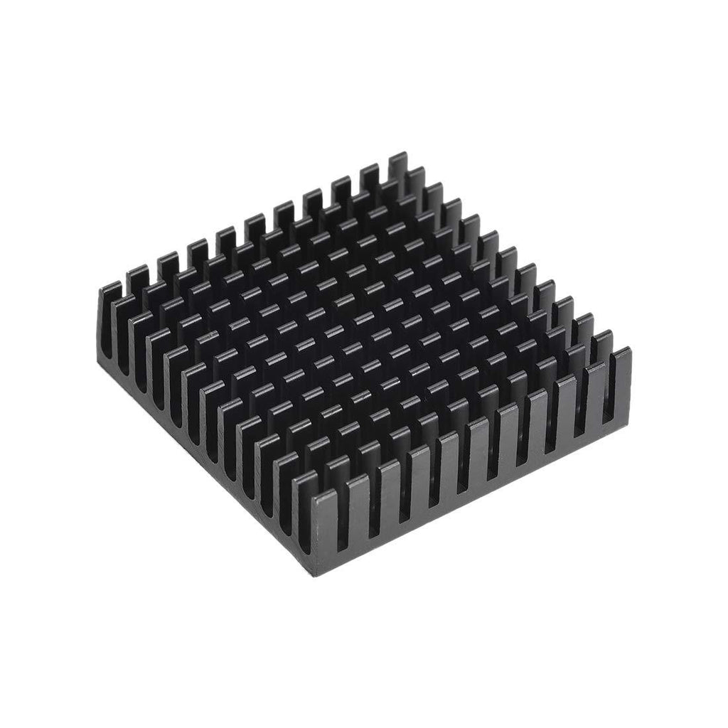 uxcell 11x40x40mm Black Aluminum Heatsink Thermal Adhesive Pad Cooler for Cooling 3D Printers 40x40x11mm