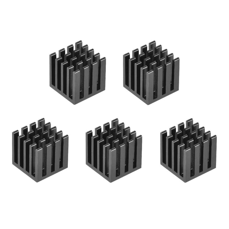 uxcell Electronic Radiators Heatsink for MOS GPU IC Chip Black 15 x 15 x 15 mm 5pcs 15x15x15mm