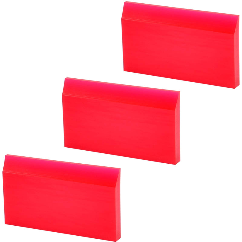 AHCHAY 2-inch Extra Small Rubber Squeegee Flexible and Soft non scratching for Resin 3D Printing Cleanup, Car Rear Glass Cleaning, Mirror Cleaning, Window Tint Films, Pack of 3