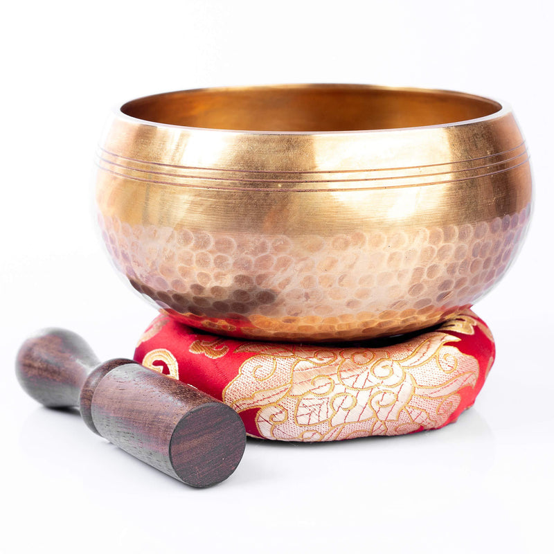 Tibetan Singing Bowl Set - Easy To Play Original Handcrafted Meditation Sound Chakra Healing By Himalayan Bazaar