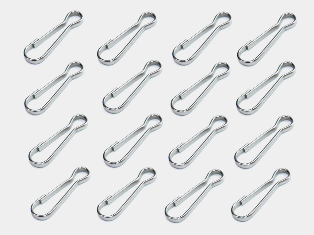 120 Pcs 1 Inch (25mm) Upgrade Metal Spring Hook Flag Pole Clip Snaps Hook for Keychain, ID Card, Lanyard, DIY Jewelry Accessories 1 Inch(25mm)