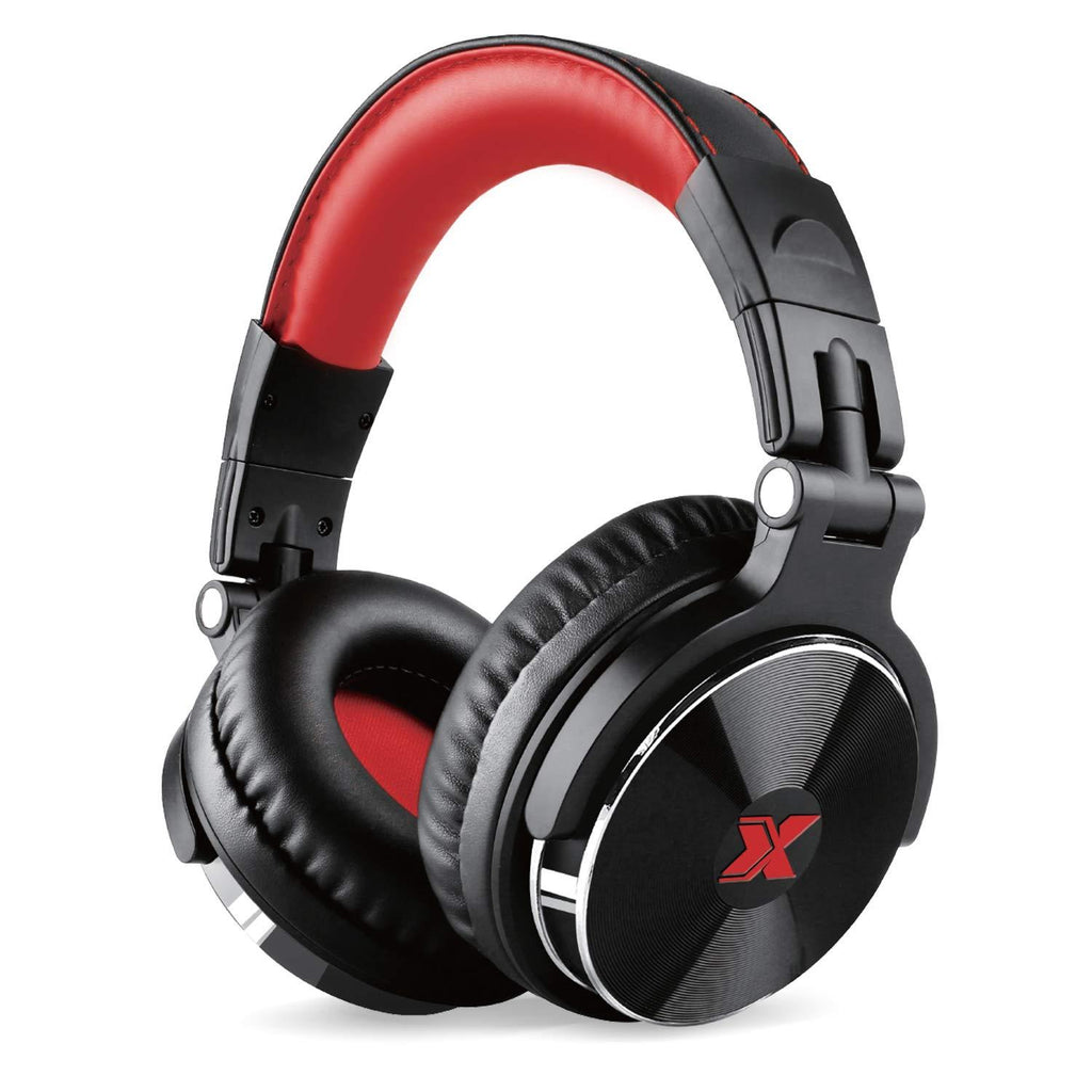 XPIX Pro DJ Headphones Closed Back Over Ear Stereo Monitor Headphones, for Monitor & Mixing, Single Side, Dual Source Monitoring