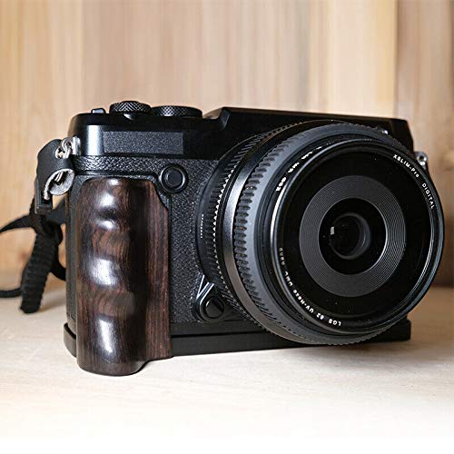 Wood Hand Grip Holder for Fujifilm GFX 50R Camera L Plate Bracket Wooden Handmade Handle