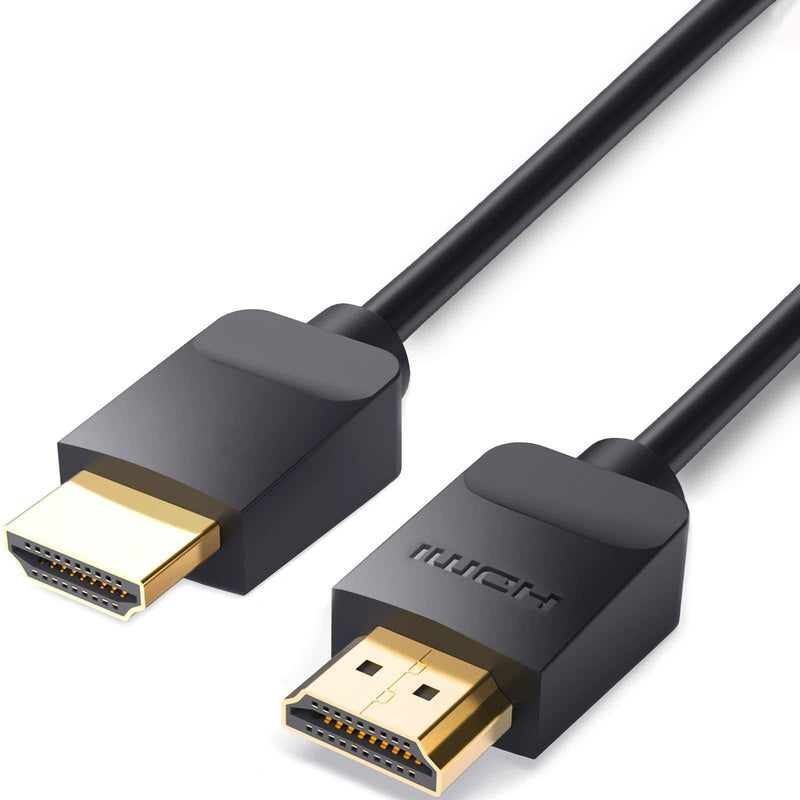 HDMI Cable 4K 60Hz, NICEKEY 18Gbps High Speed HDMI 2.0 Cable, HDCP 2.2/1.4, 3D, 2160P, 1080P, Ethernet - Braided HDMI Cord 30AWG, Audio Return(ARC) Compatible UHD TV, Blu-ray, PS4/3, Monitor (6.5ft) 6.5ft