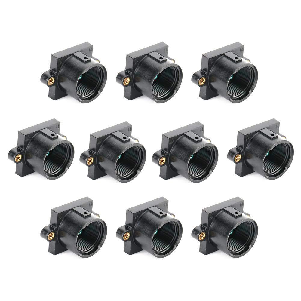 Camera Lens Mount Holder, 10pcs ABS CCTV Camera Lens Mount Holder Bracket Support Adapter M12x0.5 with Filter