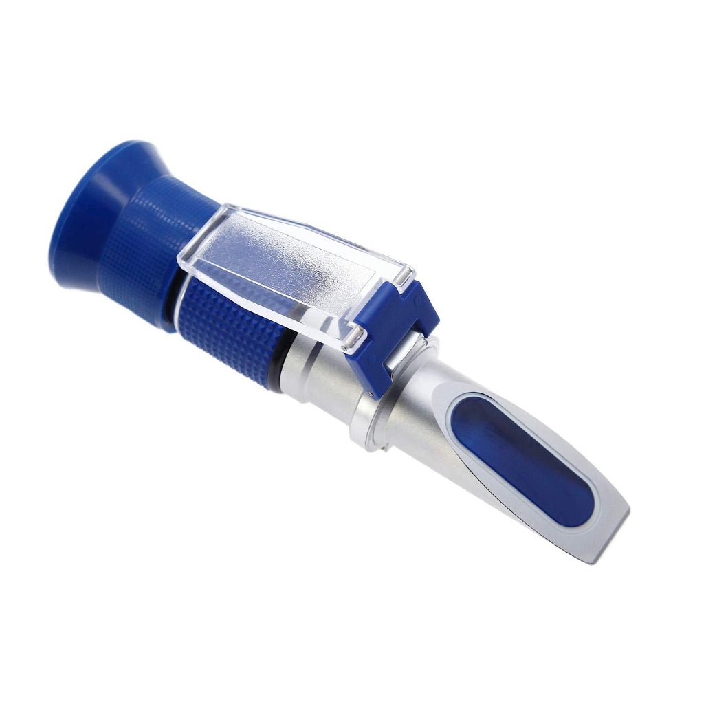AMTAST Brix Refractometer Hydrometer 0-90% Range with ATC Refractometer for Liquid Fruit Canned Food Sugar Content Test