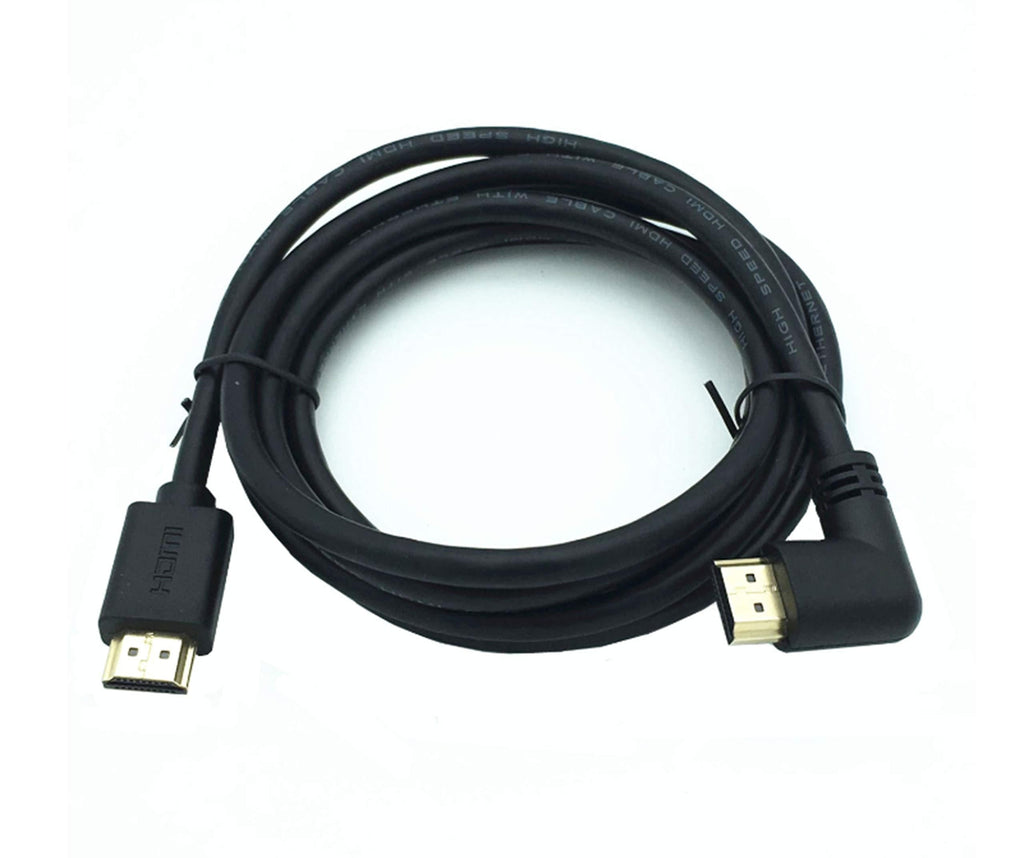 Meiyangjx HDMI 2.0 Male to Male Cable 90 Degree, Gold Plated High Speed HDMI Male to Male (Down/Left/Right Angle) HD Cable 60Hz, 4K 2K (M/M) 6 Feet / 1.8m (Right) Right
