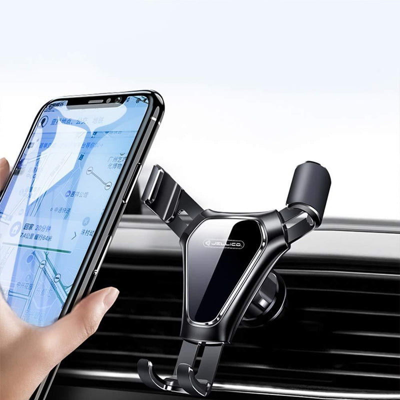 JELLICO Car Phone Holder Mount, Phone Car Holder, Cell Phone Holder for Car Vent Compatible with iPhone 11 Pro/11/XS/8/7/6, Galaxy S10/S10+/S9/S9+, and More(HO-95)