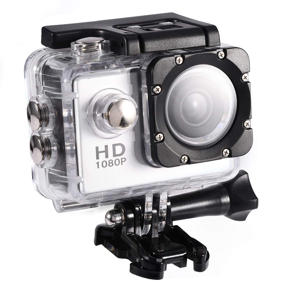 Socobeta Sport Action Camera 7 Colors Waterproof Outdoor Cycling Sports Mini DV Action Camera Camcorder(Sliver) Sliver