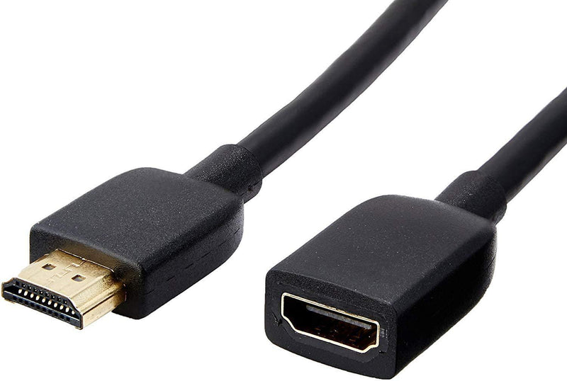 4K High Speed HDMI Extension Cable Male to Female Extender,HDMI Male to Female with Ethernet Black (3.3 Feet/1 Meters) Supports 4K 30Hz, 3D, 1080p,Compatible with Blu-ray Player, HDTV, Laptop, PC