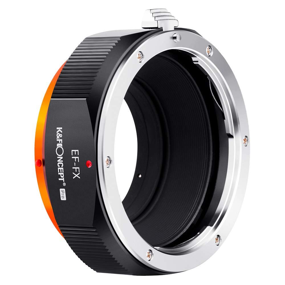 K&F Concept Lens Mount Adapter for EOS EF/EFS Lens to FujiFX Mount X-Pro1 X Camera X-Series Mirrorless Cameras with Matting Varnish Design EOS（EF）-FX