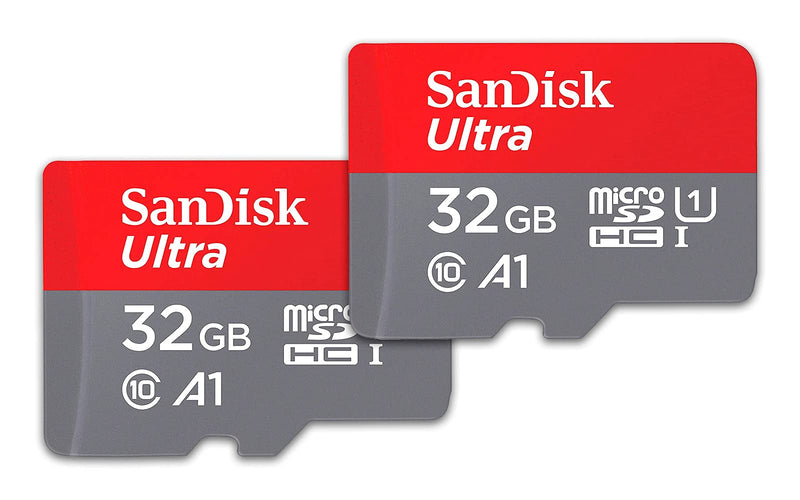 SanDisk 32GB 2-Pack Ultra microSDHC UHS-I Memory Card (2x32GB) - SDSQUA4-032G-GN6MT 32GB (2 Pack)