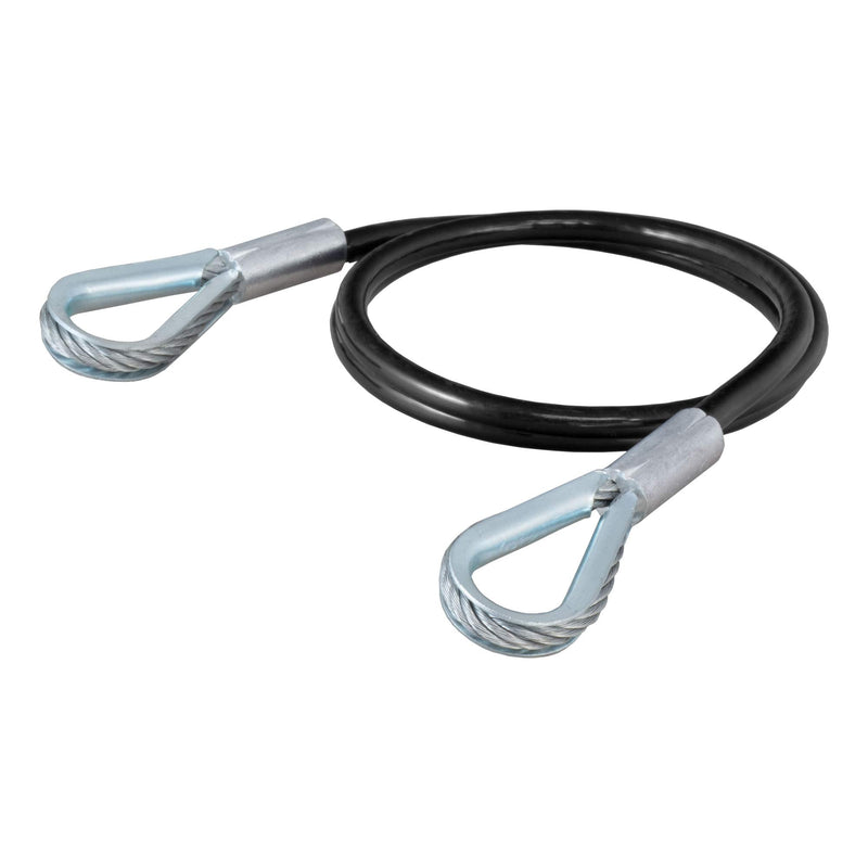 CURT 70007 Replacement 36 x 3/8-Inch Diameter Vinyl-Coated Tow Bar Base Plate Safety Cable, 7,500 Pounds