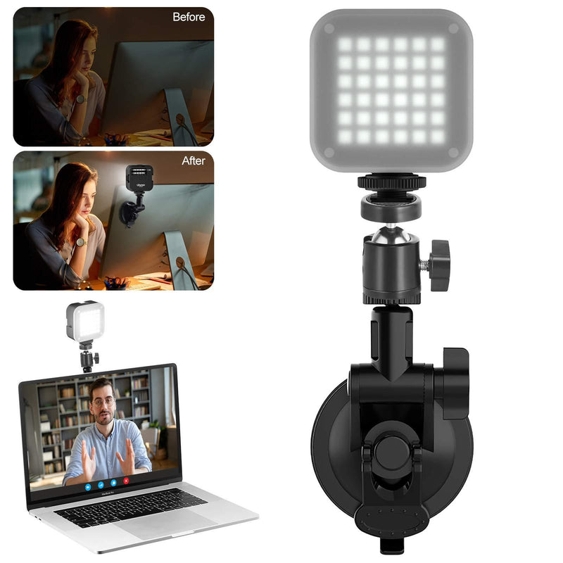 Video Conference Lighting for Zoom Meeting, Laptop Suction Mount Lighting Kits for Remote Working Zoom Calls Self Broadcasting Live Streaming Compatible with MacBook iPad ASUS Lenovo Acer HP