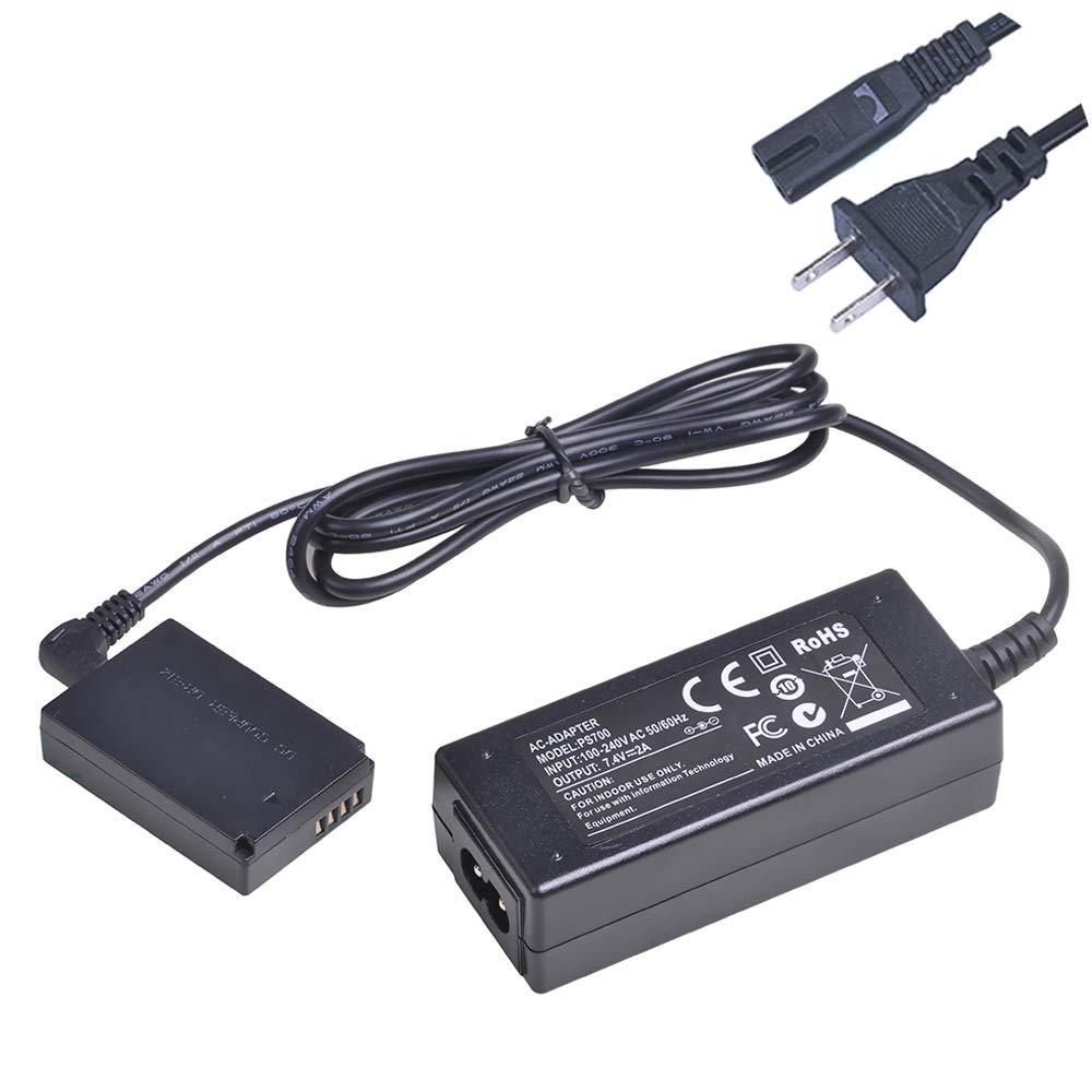 Tectra ACK-E12 AC Power Adapter with DR-E12 DC Coupler Charger LP-E12 Dummy Battery Kit for Canon EOS M EOS M2 M10 M50 M100 M200