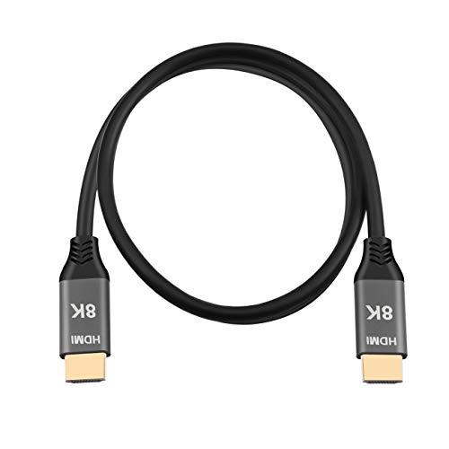 Cablecc HDMI 2.1 Cable Ultra-HD UHD 8K 60hz 4K 120hz Cable 48Gbs with Audio & Ethernet HDMI Cord 2m