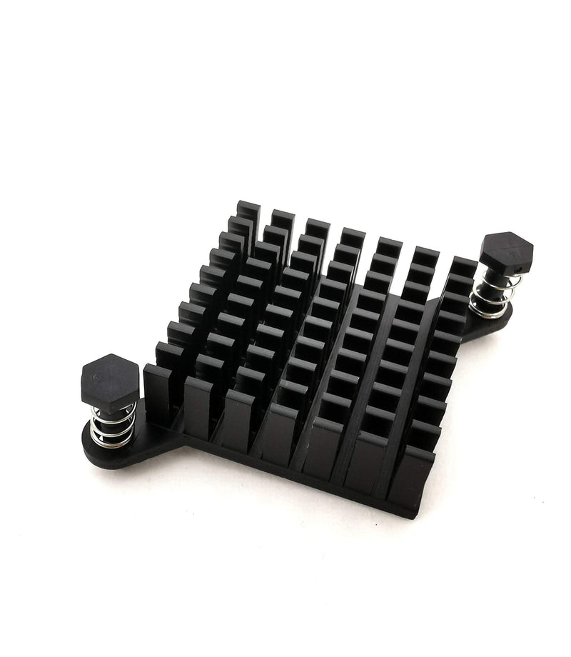 Magntek 6pcs Aluminum Chipset Heat Radiator Cooling FPGA Heatsink 28mm x 28mm x 10mm Black Anodized RoHS