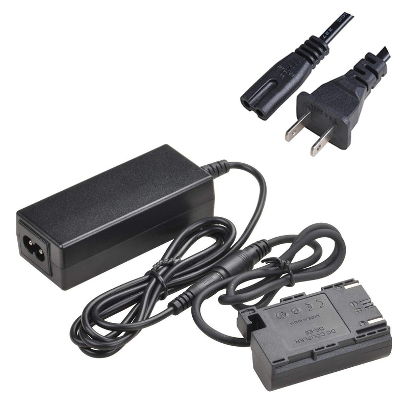 Tectra ACK-E6 AC Power Adapter + DC Coupler Charger Kit for Canon EOS R, EOS R5, EOS R6, EOS 90D, EOS 80D, EOS 70D 7D, EOS 60D 6D, EOS 5D III IV Cameras