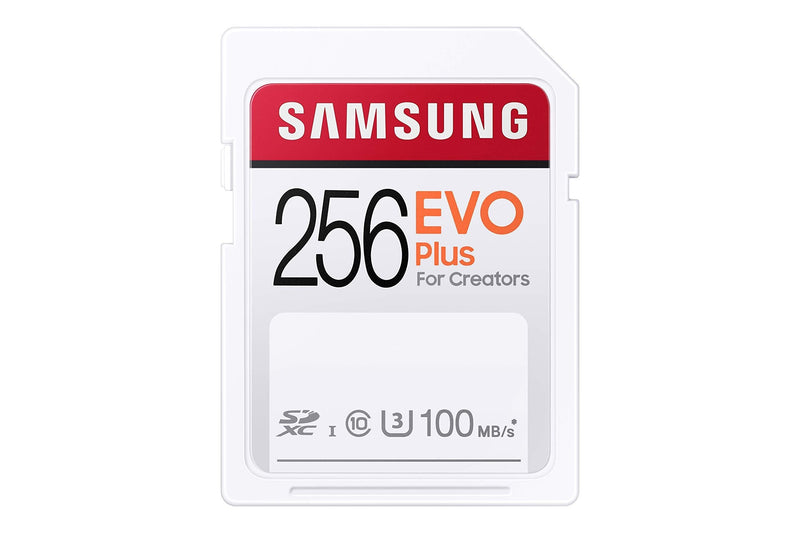 SAMSUNG EVO Plus SDXC Full Size SD Card 256GB (MB SC256H) (MB-SC256H/AM)
