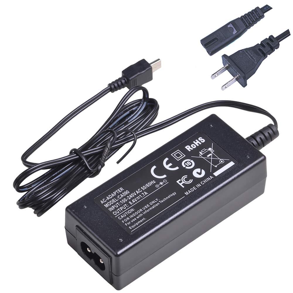 Tectra CA-590 CA590 AC Power Adapter Charger Kit for Canon FS10 FS11 FS100 ZR800 ZR830 ZR850 ZR900 ZR930 ZR950 ZR960 VIXIA HF R10 HF R11 HF R100