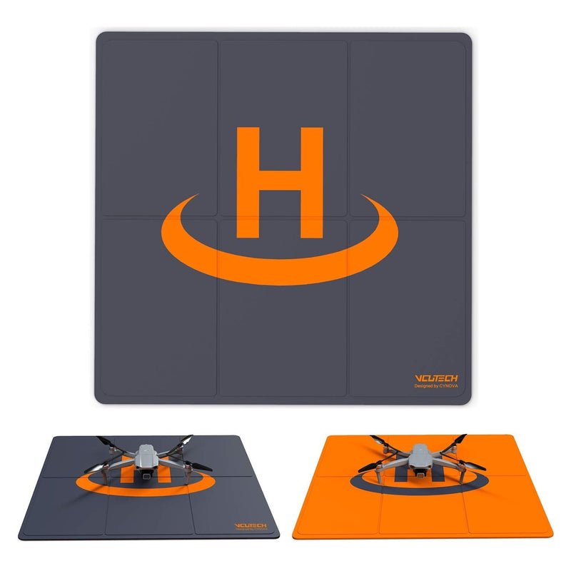 VCUTECH Drone Landing Pad 20 inch(50cm) for DJI Mavic 3 | Mavic Air 2/2S | Mavic Mini 2/1/SE | Mavic 2 Pro/Zoom | DJI FPV | Drone Accessories(Black) 20-inch BLACK