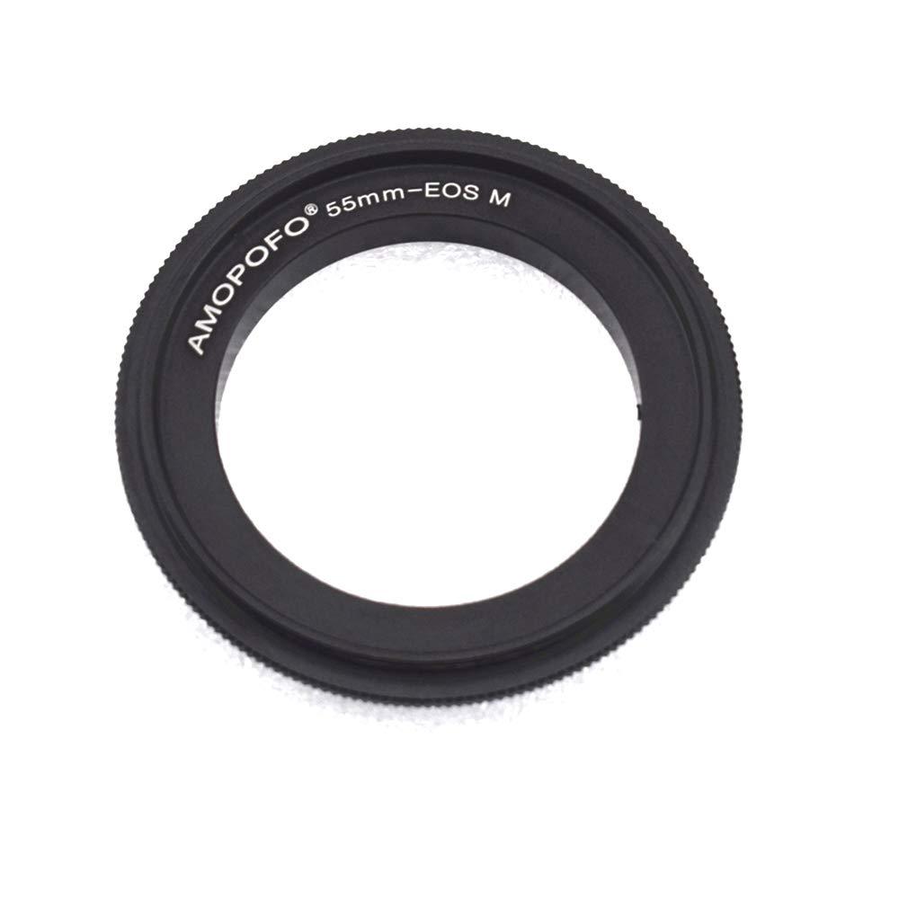 55mm-EOS M Macro Reverse Mount Adapter Ring,& for Canon EOS M Mount Mirrorless Camera M1 M2 M3 M5 M6 M10 M50 M100,Macro Shoot. 55mm to EOS M Reverse Ring