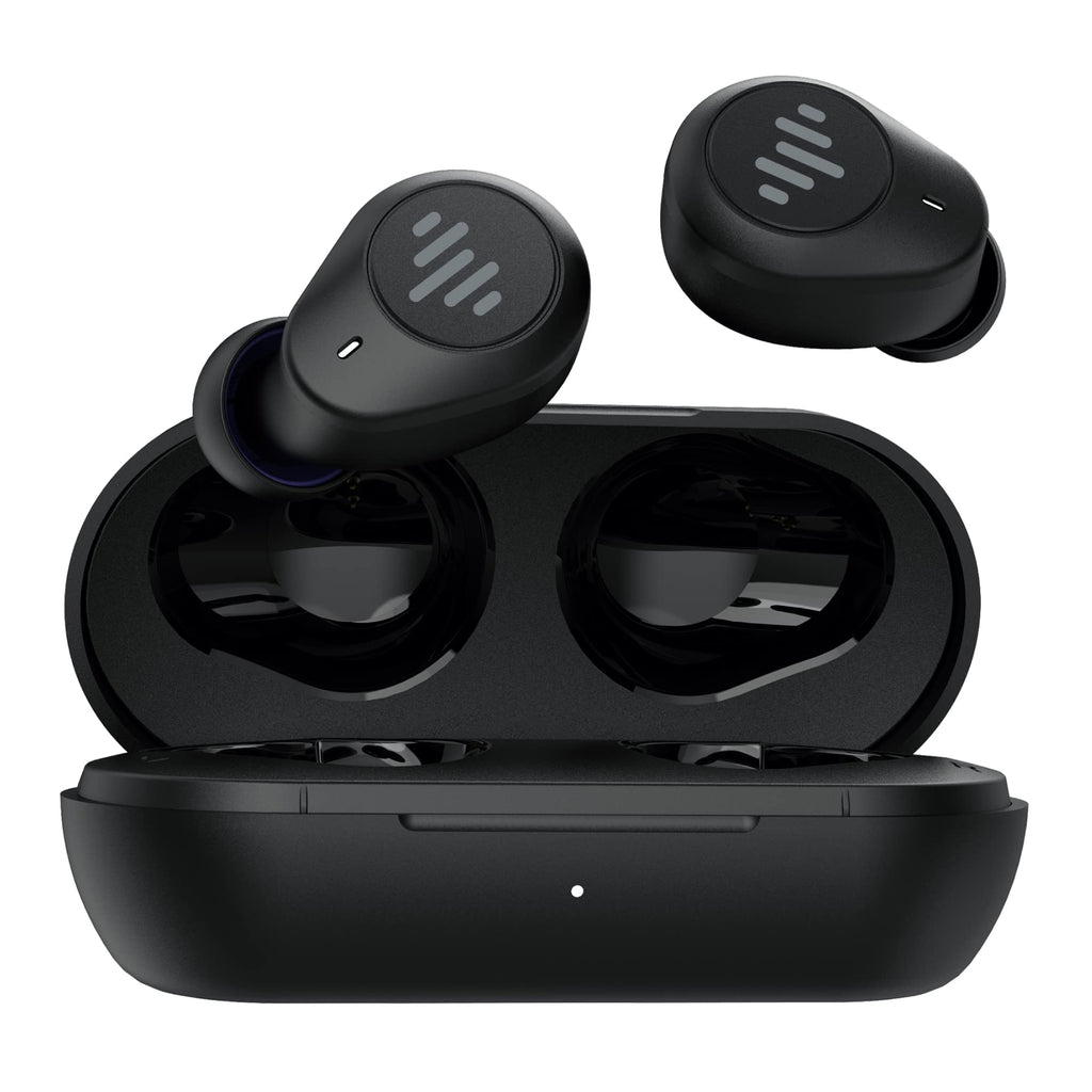 iLuv TB200 Small Ear Wireless Earbuds, Bluetooth, Built-in Microphone, 18 Hour Playtime, IPX6 Waterproof Protection, Compatible with Apple & Android; Includes Charging Case and 4 Ear Tips, Black