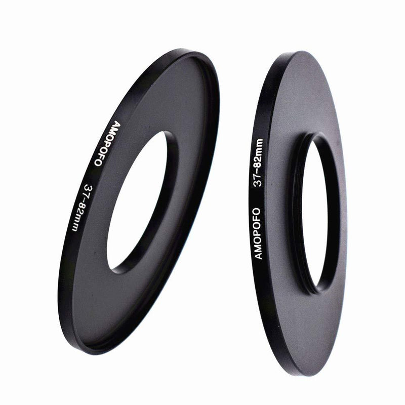37mm to 82mm Step-Up Lens Adapter Ring for Canon,Nikon,Sony,Fuji, Camera Lens UV,ND,CPL Camera Filters,with Matte Black Electroplated Finish, Ultra-Slim (37 to 82mm) 37 to 82mm Step Up Ring Adapter