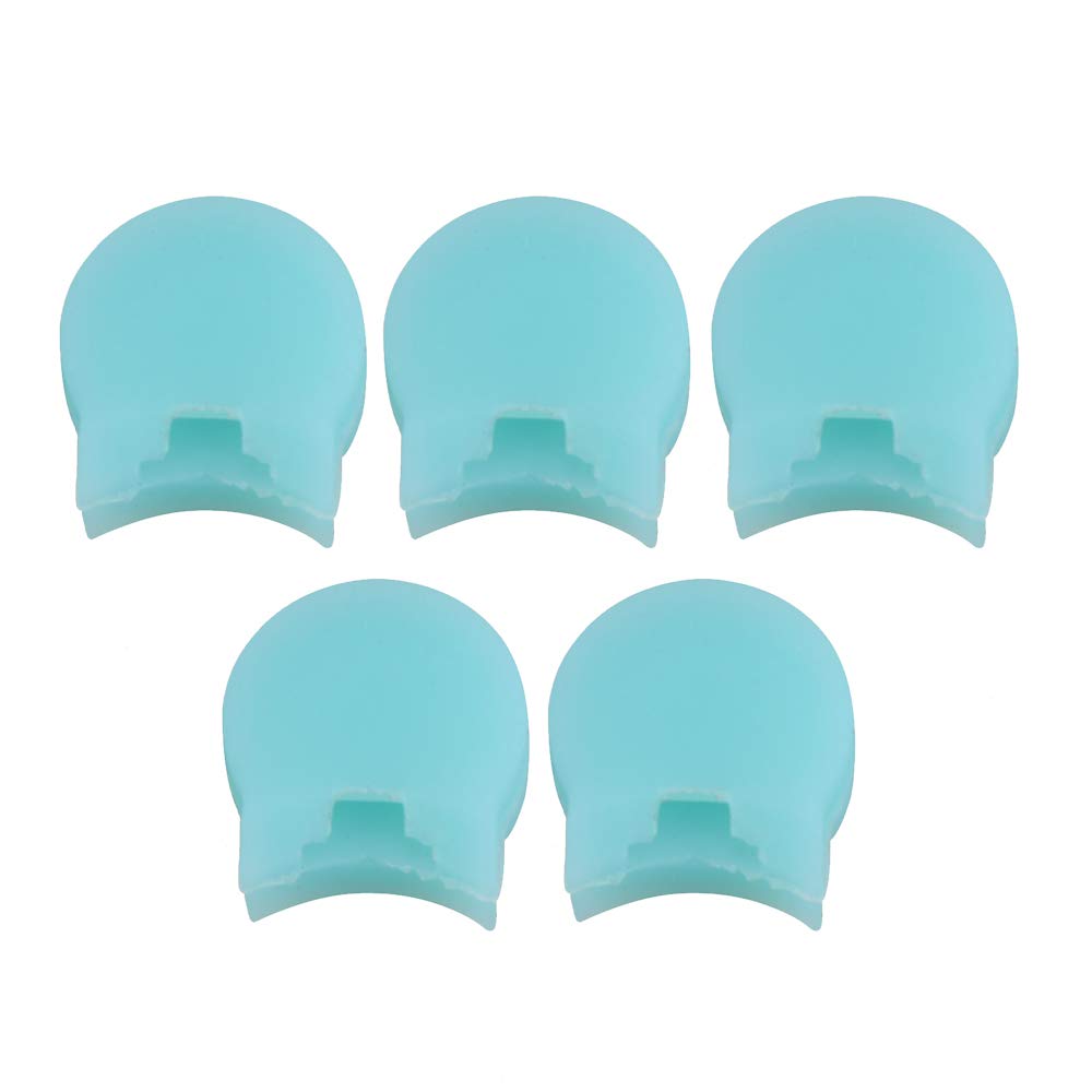 5PCS Blue Silicone Clarinet Thumb Rest Cover Snap Cushion