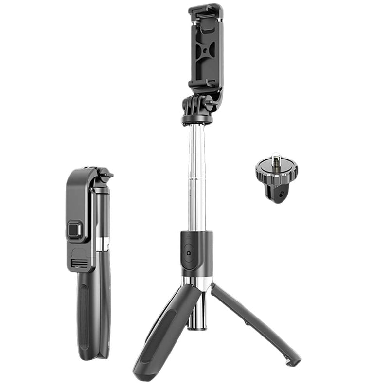 The New Multi-Function Selfie Stick Tripod, 39.4 inches Expandable Bluetooth Wireless Remote Control, Compatible with Small Cameras, iPhone 11 11PRO XS Max XS XR X 8P 7P, Galaxy S20 S10 S9 S8, Gopro
