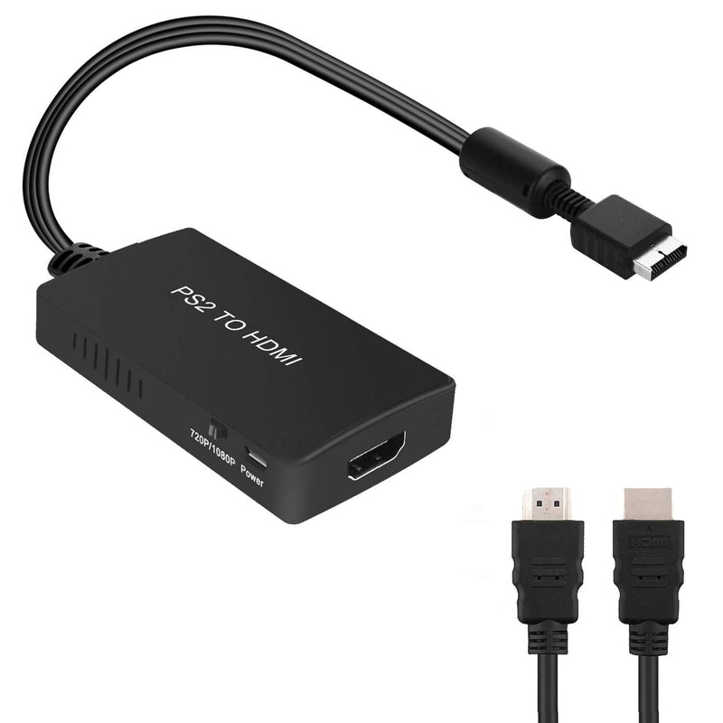 PS2 to HDMI Converter, PS2 to HDMI Cable,Support 1080P/720P, Composite to HDMI Works for PS1/2, HD Link Cable for PS2. PS1 to HDMI Cable, PS2 to HDMI Cable.