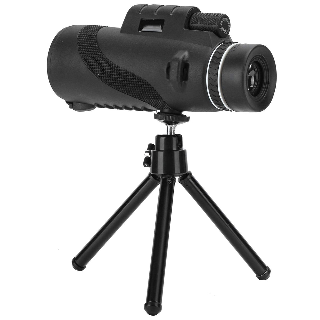 Monocular Telescope with Tripod and Phone Clip, 50x60 HD Auto Zooming Optical Telescope for Cellphone, for Adult Bird Watching/Travelling/Camping/Hiking - 1800/9800m