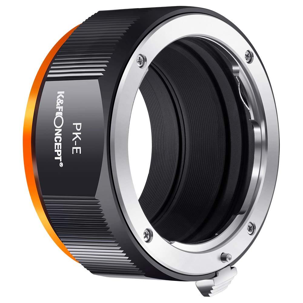 K&F Concept Lens Adapter for PK K Mount Lens to Sony NEX E-Mount with Matting Varnish Design, Compatible with Sony NEX-3 NEX-3C NEX-3N NEX-5 NEX-5C NEX-5N NEX-5R NEX-5T PK-NEX