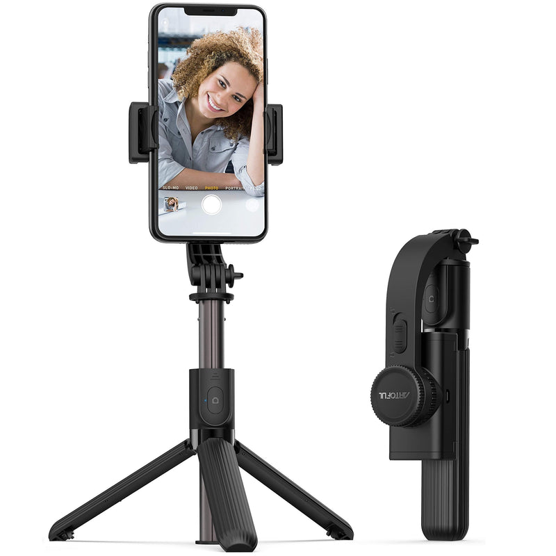 Selfie Stick Tripod Gimbal Stabilizer for Smartphone with Bluetooth Wireless Remote 360° Rotation Compatible with iPhone & Android