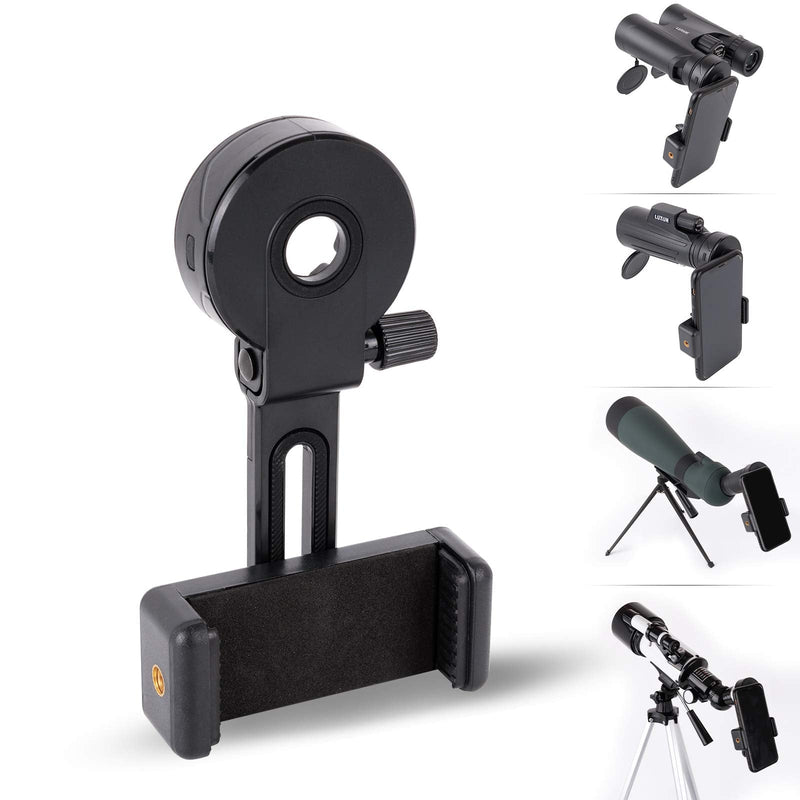 Universal Cell Phone Photography Adapter- LUXUN Smart Phone Adapter Mount-Quick Smartphone Adapter Holder Clip Bracket for Binoculars Telescope Monocular Spotting Scope Microscope Accessories