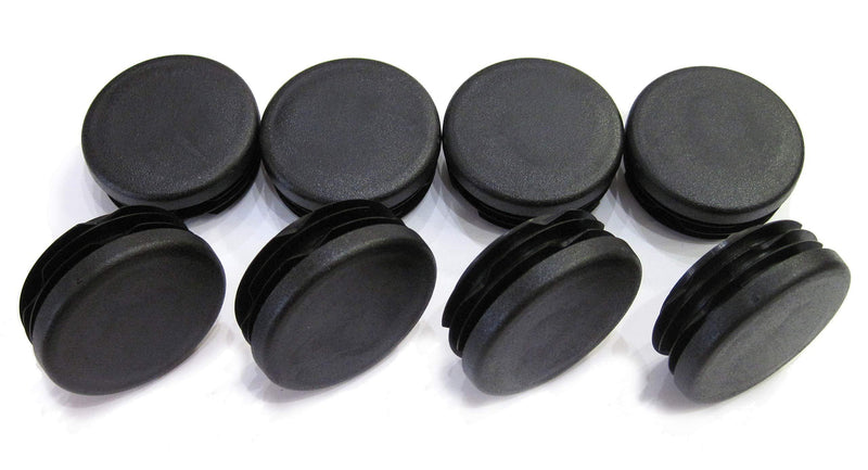 40mm Round Plastic End Cap (for Hole Size from 1 5/16 to 1 1/2, 33-38mm, Including 1 3/8 inches), Furniture Finishing Plug (Black, 8pcs) 40mm Black 8