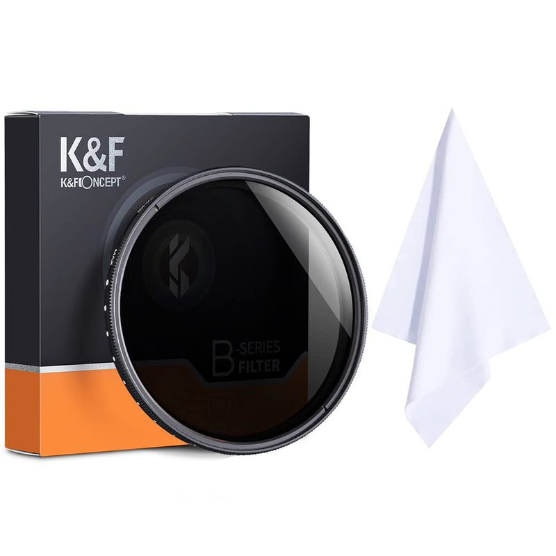 K&F Concept 67mm ND2-ND400(1-9 Stop) Filter, Variable ND Filter(Neutral Density), Ultra-Slim/Nano Coating, for Camera Lens + Cleaning Cloth