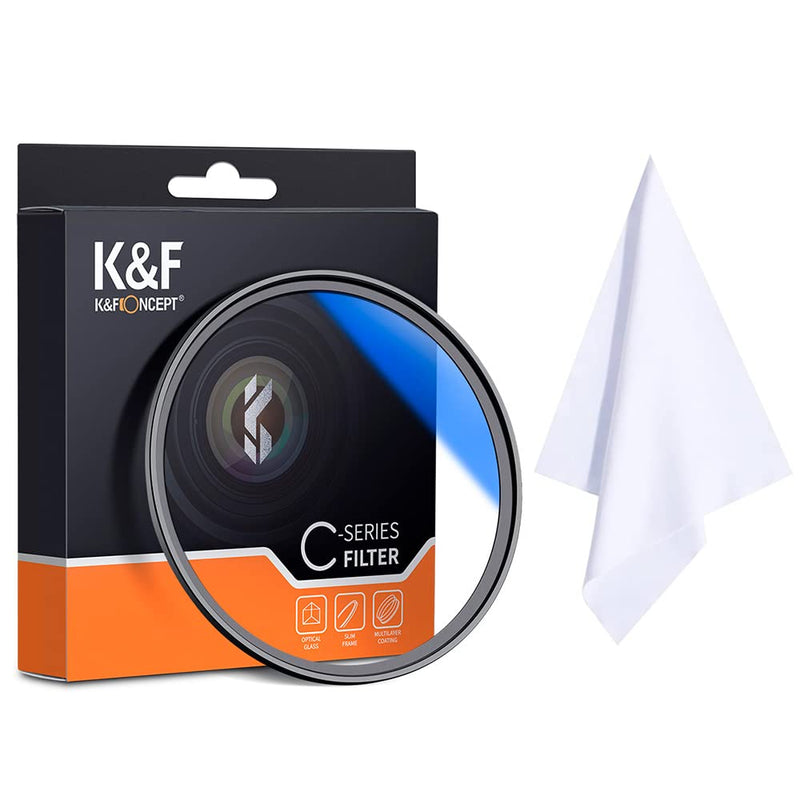 K&F Concept 77mm MC UV Filter, Super Slim/High Transmittance/Anti-Reflective, for Camera Lens + Cleaning Cloth