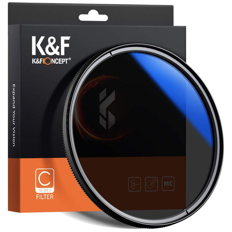 K&F Concept 43mm Circular Polarizer Filter with Japan Optical Glass, Ultra-Slim, Blue Nanometer Multi Coated CPL Camera Lens Filter