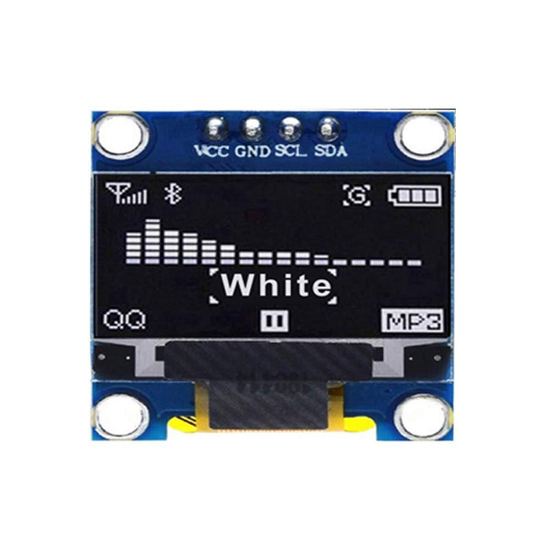 0.96 OLED Display Module, FBHDZVV 128 x 64 Pixel IIC 12864 OLED White I2C 0.96inch OLED Display IIC Serial with SSD1306 Chip Compatible with Arduino UNO Raspberry Pi